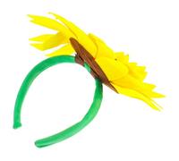 Lurrose Bandeau Tournesol Femme Accessoire Cheveux Floral Tissu Confortable pour Photos Cosplay Fête Quotidien