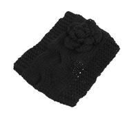 Lurrose Bandeau Tricoté Chaud Coupe-vent pour Cheveux Femme, Élastique et Léger, Accessoire D’hiver, pour Ski, Randonnée et Activités Extérieures, Noir