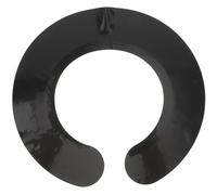 Lurrose Bandes de cou pour salon de coiffure - En caoutchouc de silicone - Pour coiffure, teinture de cheveux - Noir