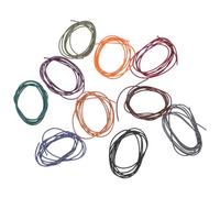 Lurrose Bandes Élastiques Nylon pour Carnets de Voyage 10 Pièces Multicolores Longueur Ajustable pour Journaux Intimes et Loisirs Créatifs