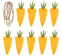 Lurrose Bannière de Pâques en Tissu Non Tissé Guirlande Fanions Carottes Décoration Murale Intérieure pour Fête de Printemps Bannière Joyeuses Pâques Ornement Suspendu Fête