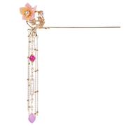 Lurrose Barrette à cheveux chinoise avec strass et perles - Barrette à cheveux japonaise - Fleurs - - rétro pour femme et fille