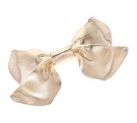 Lurrose Barrette à Cheveux en Métal Doré Grosse Pince à Nœud pour Femmes, Accessoires de Coiffure Printaniers, pour Cheveux Épais et Coiffures Demi-attachées Élégantes