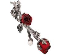 Lurrose Barrette à Cheveux Rose en Alliage Rétro pour Femmes, Clip Printemps Élégant, Coiffure Rapide, Accessoire Chic pour Usage Quotidien et Fêtes