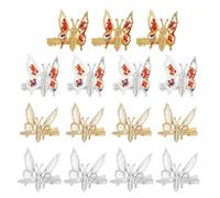 Lurrose Barrette Cheveux en Métal Creux, Lot de 15 Pièces