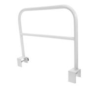 Lurrose Barrière de Sécurité pour Lit Simple 40 CM X 30 CM Rambarde Rembourrée Blanche Barrière Antichute pour Bébé et Personnes Âgées Panneau Aéré pour Surveillance Ouverture