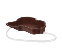 Lurrose Bassine pour Tortues et Reptiles Grande Piscine avec Plateforme de Repos et Rampe Bac de Bain Pratique pour Aquarium et Terrarium