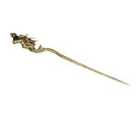 Lurrose Bâtonnet à Cheveux Chinois en Métal Doré, Baguette pour Chignons, Accessoire Coiffure Dragon pour Femmes, Style Traditionnel Hanfu, Épingle Vintage Légère et Polyvalente, Fêtes