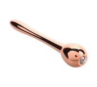 Lurrose Bâtonnet Roll-on Yeux Outil Applicateur de Crème Contour des Yeux en Métal Masseur Manuel Anti-poches Compact Rouleau Facial Portable pour Soin et Relaxation et Visage