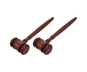 Lurrose Bloc de Frappe, Poignée Ergonomique et Finition Cirée | Poids Optimisé pour Usage Cérémonial, Style Judiciaire Classique, pour Étudiants et Commissaires-priseurs