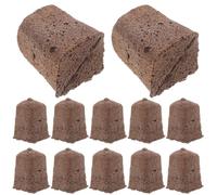 Lurrose Bloc de Pépinière de Culture Hydroponique 40 Pièces 2,5 Cm en Biocharbon Noir pour Jardinage, Absorption d'eau Élevée et Drainage Uniforme, pour Semis en Intérieur et Extérieur