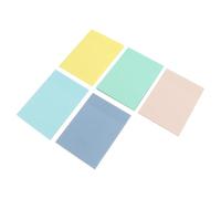 Lurrose Bloc-notes Autocollants Pet Transparent 5 Livres 50 Feuilles Chacun Notes Adhésives Pratiques pour Prise de Note Bureau L'école