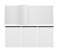 Lurrose Bloc-notes Juridique A4 Blanc 4pcs Larges Lignes, Papier Portable à Déchirure Facile, pour Bureau et Étudiants