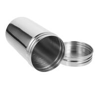 Lurrose Boîte à Épices en Acier Inoxydable Monobloc Couvercle Étanche Taille L pour Restaurants et Usage Domestique Récipient de Conservation pour Thé, Café et Cure-Dents