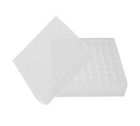 Lurrose Boîte à Micro-tubes Cryogénique 81 Emplacements en Pp pour Tubes à Essai 1.5ml 1.8ml 2ml, Rangement Polyvalent pour Congélateur en Laboratoire