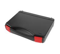 Lurrose Boîte à Outils Dur Devoir Conteneur D'outils Bricolage Rangement pour Petits Outils Rembourré Protecteur Mécanique Lourd Compartiments Mallette à Outils Électriques Plastique Noir