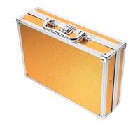 Lurrose Boîte à outils pour les ongles portable trousse petit nettoyage Cas porte-écouteur étui de rangement manucure kit de prélèvement d'oreille rangement et organisateur abdos Doré
