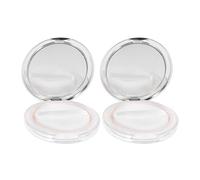 Lurrose Boîte à Poudre Portable en Abs Filet Élastique Élégante et Chic pour Poudre et Fond de Teint Lot de 2 pour Usage Féminin