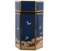 Lurrose Boîte Biscuit Hermétique Métal Style Chinois Pot de Conservation Étanche pour Thé Vrac Stockage Alimentaire pour Cuisine Décorative