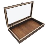 Lurrose Boîte de Conservation Bois pour Insectes et Lépidoptères Vitrine Présentoir Transparent Coffret de Rangement Naturel pour Collections et Échantillons Facile Utilisation