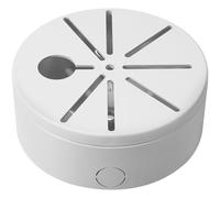 Lurrose Boîte de Jonction Ronde en Aluminium Blanc Grosse Capacité, Bords Lisses et Durabilité Renforcée, Support de Caméra pour Montage Plafond Extérieur Style