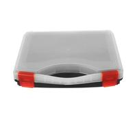 Lurrose Boîte de Rangement Compartimentée en Plastique PP avec Couvercle Transparent et Poignée, Organisateur D’Outils Portable pour Visserie, Petites Pièces et Quincaillerie, Coffret