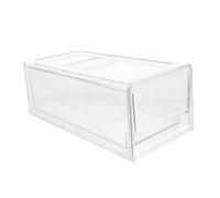 Lurrose Boîte de Rangement Transparente pour Réfrigérateur à Tiroir Organisateur Empilable pour Fruits Légumes et Aliments Moyen Modèle Pratique pour Congélateur et Frigo