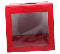 Lurrose Boîte de Tombola Carrée 30x30 Cm en Papier Rigide Transparente Multifonction pour Animations Réunions Fêtes Jeu de Tirage Sort