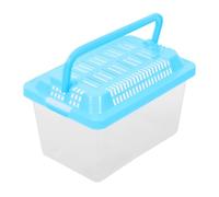 Lurrose Boîte de Transport Transparente Solide en Plastique Facile à Utiliser pour Poissons et Hamsters pour Maison et Habitat des Tortues