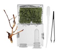 Lurrose Boîte d'Élevage pour Araignées en Acrylique Transparent Terrarium pour Reptiles Moyen Format avec Ventilation Kit 3 Pièces Adapté aux Petits Animaux de Compagnie pour Habitat