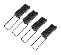 Lurrose Boîtes à Fards à Paupières Vides Design Simple et Élégant en As Noir Lot de 4 Sécurisées pour Stocker Plusieurs Couleurs et Rangement Cosmétique pour Maquillage des Yeux
