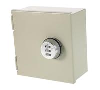 Lurrose Boîtier de Prise Verrouillable Acier Inoxydable Coffret Étanche Haute Résistance avec Serrure à Code Rotative Protection Sécurisée pour Prises Intérieures et Extérieures