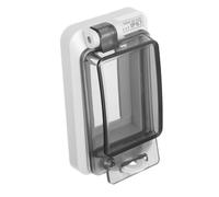 Lurrose Boîtier Étanche pour Disjoncteur avec Fenêtre Transparente Protection Eau pour Prises Électriques Extérieures Installation Facile pour Zones Industrielles et Parkings