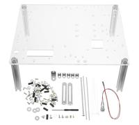 Lurrose Boîtier PC Ouvert Support Châssis Compatible Itx/Uatx, Cadre Transparent pour Montage et Test en Environnement Bureau