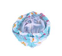 Lurrose Bonnet Accessoires Cache-Oreilles Confortables de Natation Bain Plissé en Nylon, Motif Unique Bleu pour Camping pour Femmes