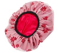 Lurrose Bonnet de Bain Réutilisable pour Femmes en Satin et Eva Motif Imprimé Élégant, Doux Cheveux et Résistant, Soin des Cheveux Bain