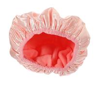 Lurrose Bonnet de Grand pour Femmes, Imperméable Triple Couche Intérieur Absorbant, Bonnet de Séchage Rapide pour Cheveux Longs, Réutilisable, Rose, Accessoire Bain Polyvalent