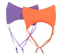 Lurrose Bonnet de Imperméable pour Animaux en Tissu Oxford, Couvre-Oreilles Ajustable pour Chat et Chien, Protection Auditive Bain et Toilettage, Lot de 2 Pièces