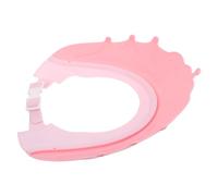 Lurrose Bonnet Tout-petit en Silicone Souple, Taille Ajustable Petite Couronne Rose, Protection Imperméable des Oreilles pour Lavage de Cheveux et Bain Garçon et Filles