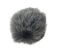 Lurrose Bonnette Anti-vent pour Micro Cache-micro pour Caméra en Peluche Artificielle et Coton Insonorisant, Grand Trou, pour Microphone de Caméra, Usage Extérieur