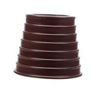 Lurrose Bouchon Annulaire Conique pour Trou De Table De Patio Extérieur, Cale en Caoutchouc Marron Antidérapante, Protection De Table Et Fixation De Parasol Stable, Accessoire Jardin Pratique