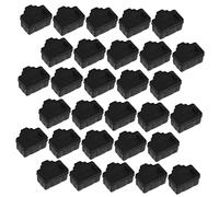 Lurrose Bouchons de Protection Rj45 Anti-poussière pour Prises Ethernet, Lot de 50 Pièces, Compatible Ordinateurs et Routeurs, Plastique Noir, Protection Saleté et Oxydation, Usage