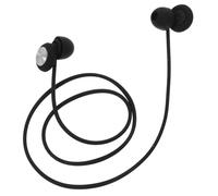 Lurrose Bouchons d'oreille en ABS noirs avec cordon motif CD pour travail et étude réduction du bruit portable et compacte