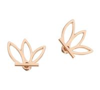 Lurrose Boucles D'oreilles Fleur en Alliage Doré, Style Simple et Créatif, Clous D'oreilles Décoratifs pour Femmes et Filles, pour Fêtes et Mariages