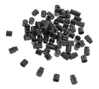 Lurrose Boucles en Plastique 50 Pièces pour Fermoirs de Sécurité et Mousquetons de Cordon, Accessoires de Fabrication Bijoux Adaptés aux Colliers et Sangles Bagages