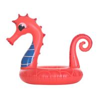 Lurrose Bouée Gonflable pour Adultes D'hippocampe en PVC, Facile à Gonfler et Dégonfler, pour Piscine et Plage, Créant Une Ambiance Estivale