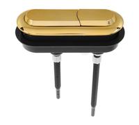 Lurrose Bouton de Chasse Eau pour Réservoir Wc Double Poussoir Ajustable Compatible Doubles Eau Installation Facile Surface et Usage Salle de Bain et