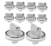 Lurrose Bouton De Commande Chauffe-eau à Gaz Blanc En Plastique Résistant - Remplacement Pour Cuisinière Gaz - Lot De 10 Accessoires De Contrôle De Température Hiver/été