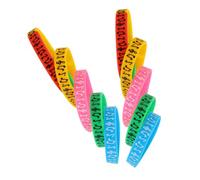 Lurrose Bracelet en Silicone pour Concert 10pcs Notes de Musique, Confortable à Porter, Design Classique, pour Festival de Musique