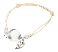 Lurrose Bracelet Féminin en Verre Spécimen de Pissenlit, Léger et Confortable, Bijou de Poignet Délicat pour Femmes, Présent pour Amitié et Occasions Spéciales